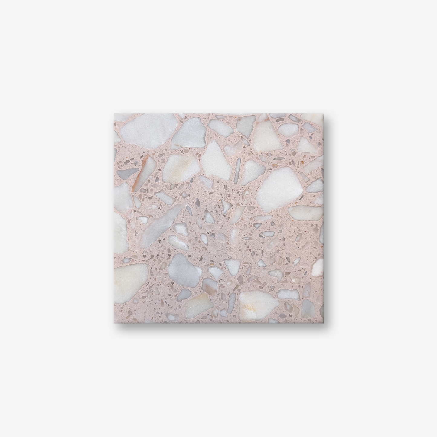 Pink inorganic terrazzo