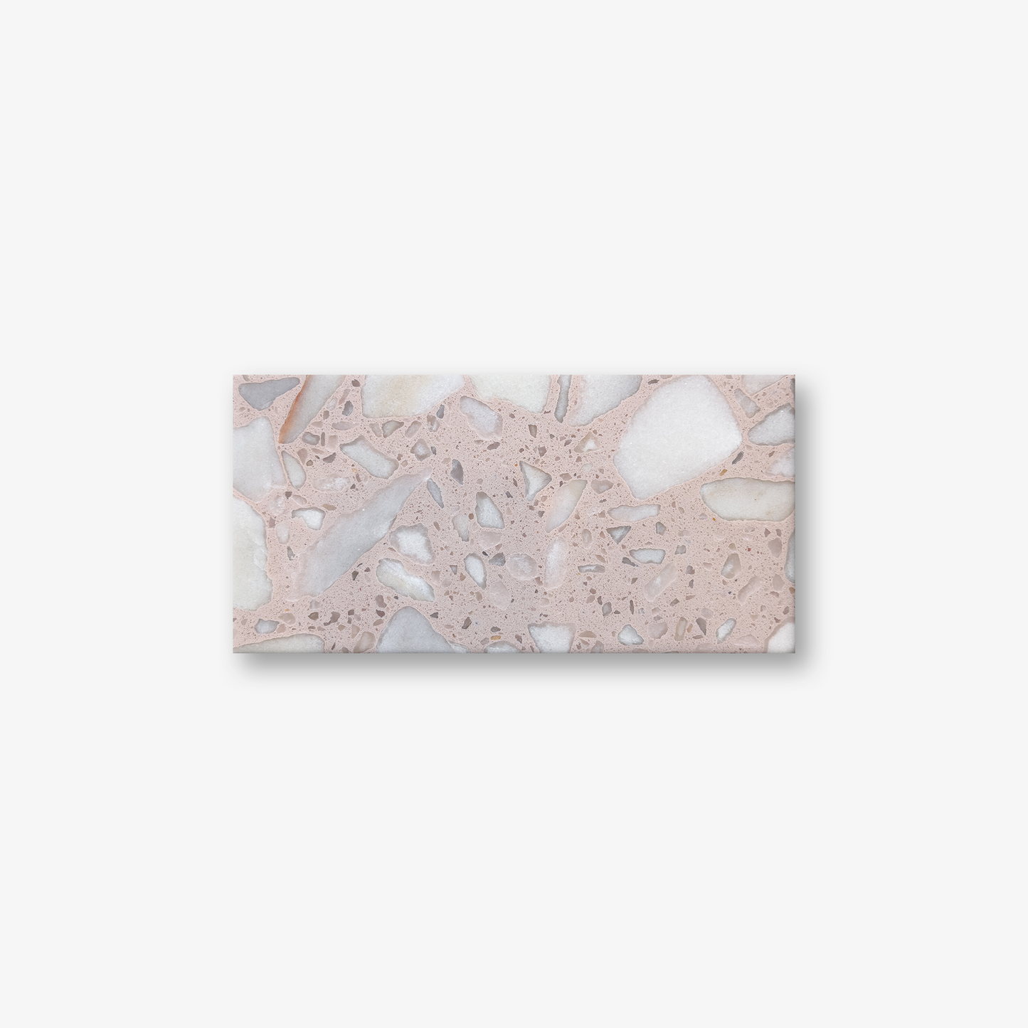 Pink inorganic terrazzo
