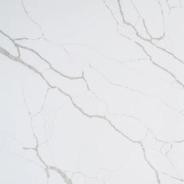 Laza Nouvo Quartz Slab | Calacatta-Inspired Luxury Surface | Premium Chinese Quartz from Macheng | Export Quality with Competitive Pricing