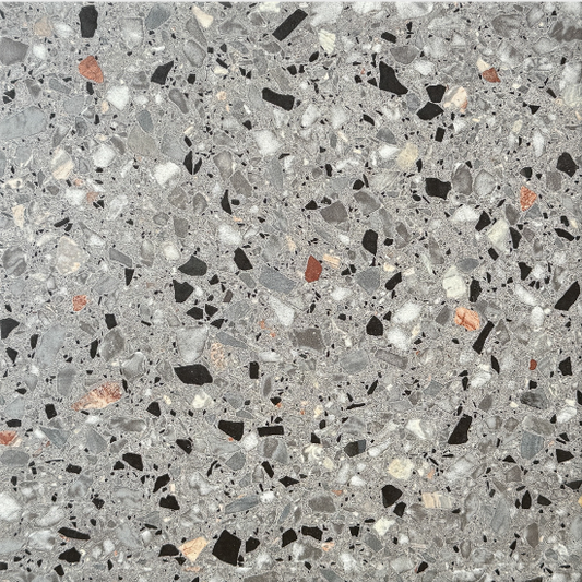 Dark grey inorganic terrazzo