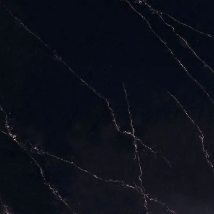 Luxury GEMINI BLACK Quartz | Chinese Manufacturing Excellence | Dramatic Contrast Design