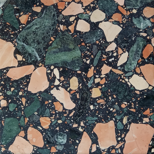 Green garden inorganic terrazzo