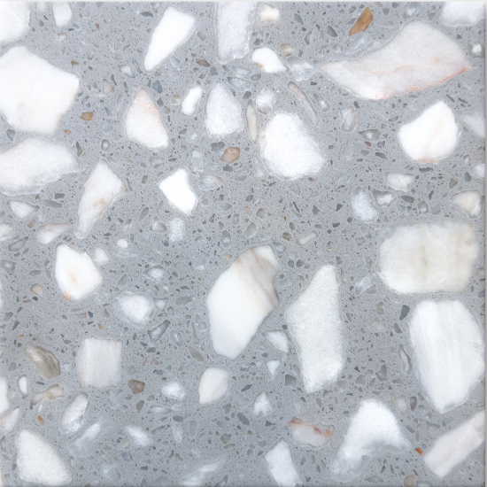 Grey inorganic terrazzo